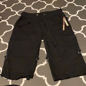 Black cargo shorts  new woth tags